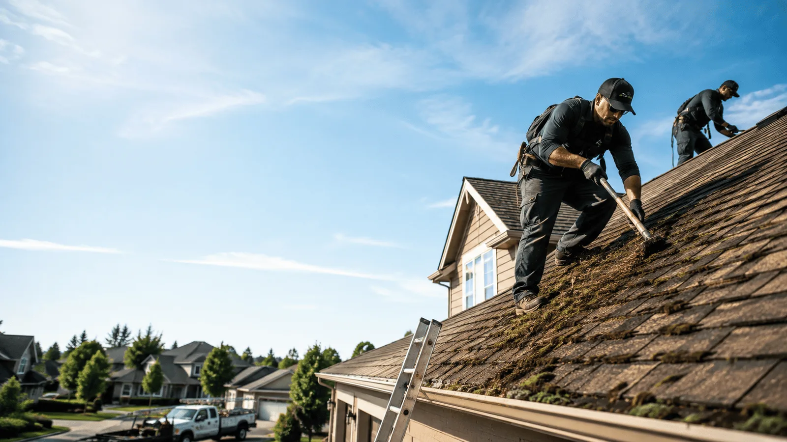 Roof Moss Removal in Longview, IL near me